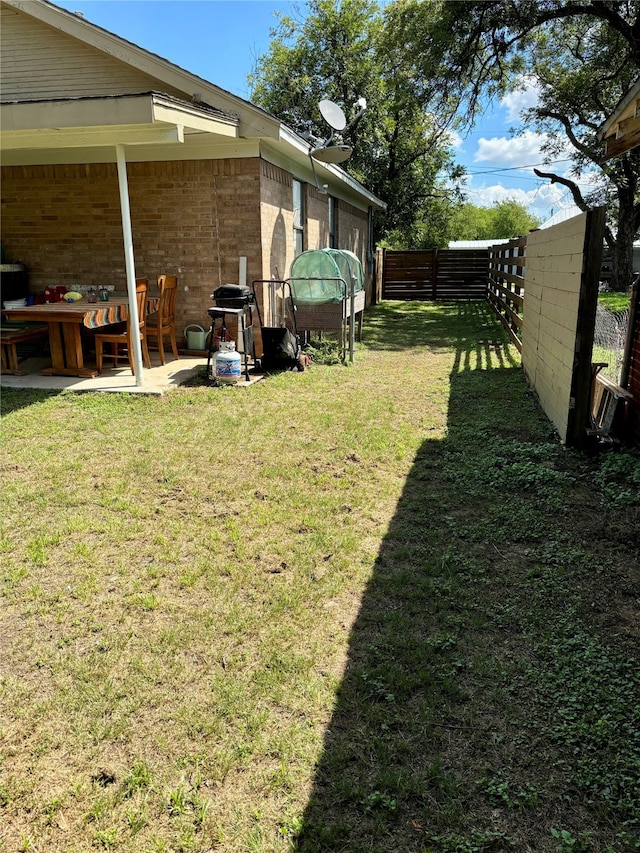 view of yard featuring a patio