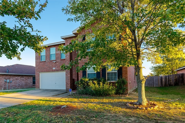 view of front of house featuring a garage