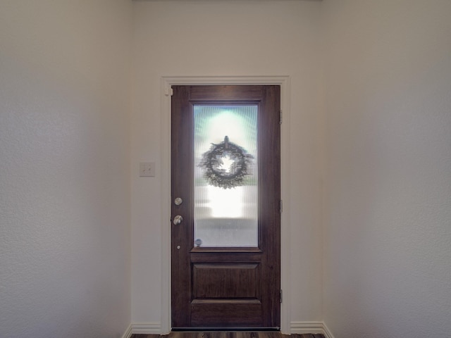 view of doorway to outside