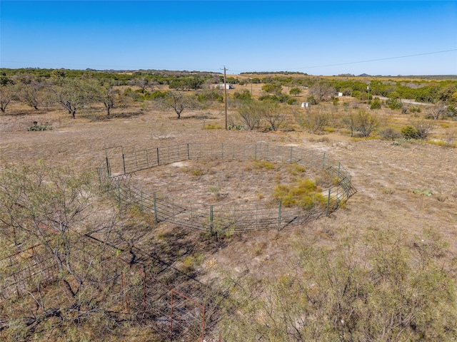 drone / aerial view featuring a rural view