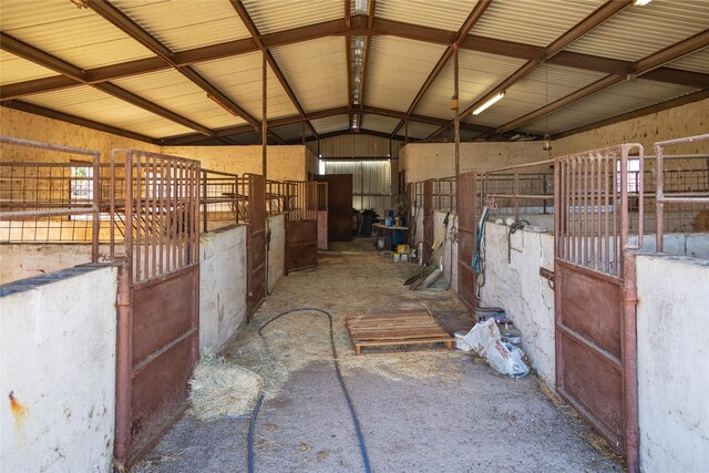 view of horse barn