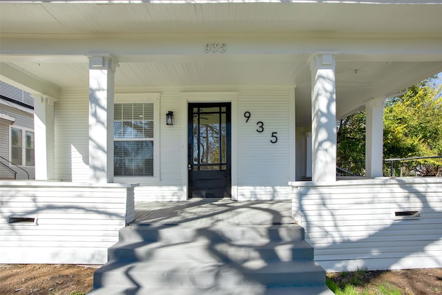 view of entrance to property