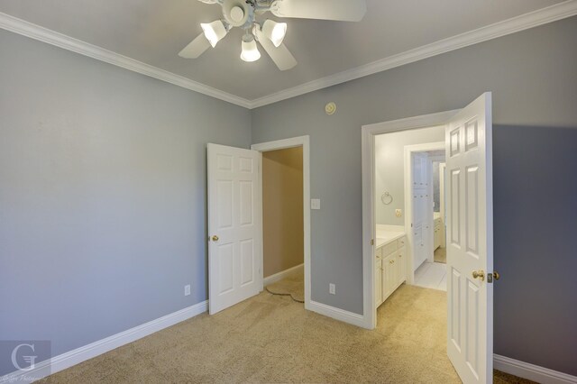 bathroom with vanity, ornamental molding, ceiling fan, high vaulted ceiling, and a bathing tub