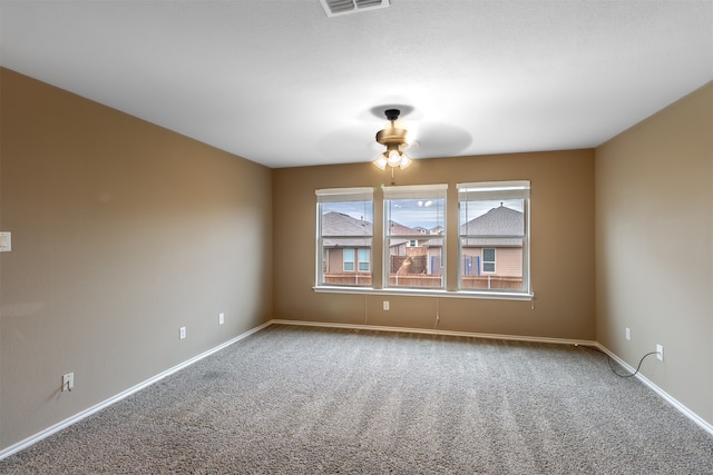 view of carpeted empty room