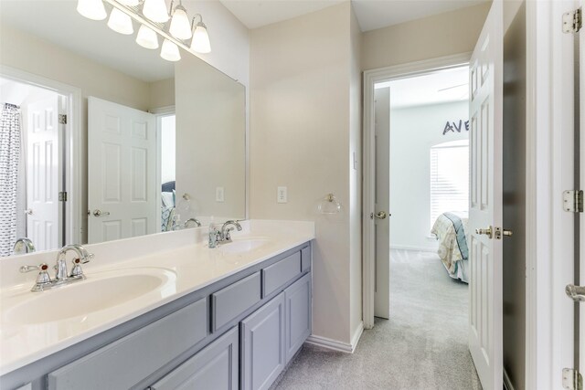 bathroom with vanity