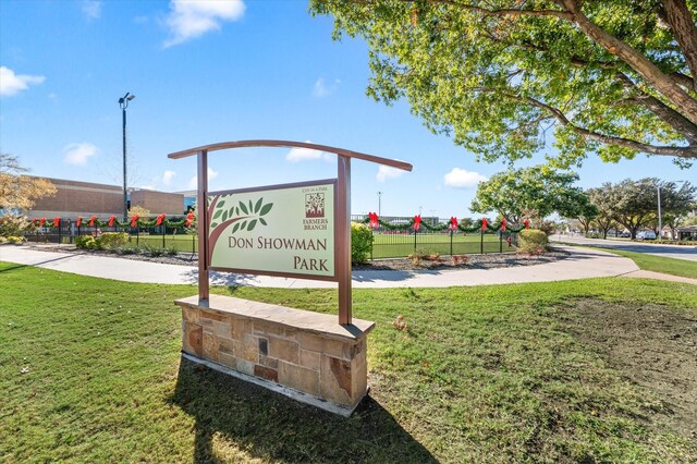 view of community with a yard