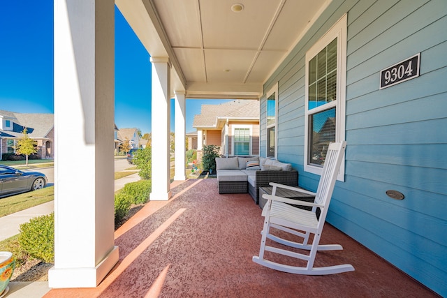 view of patio / terrace with covered porch