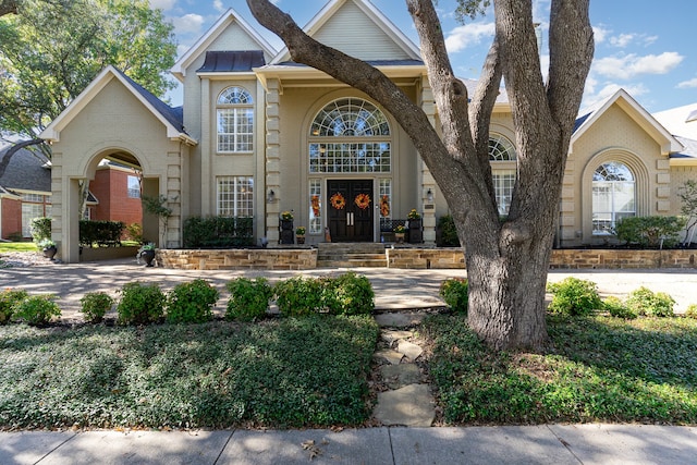 view of front of home with french doors