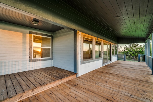 view of wooden terrace