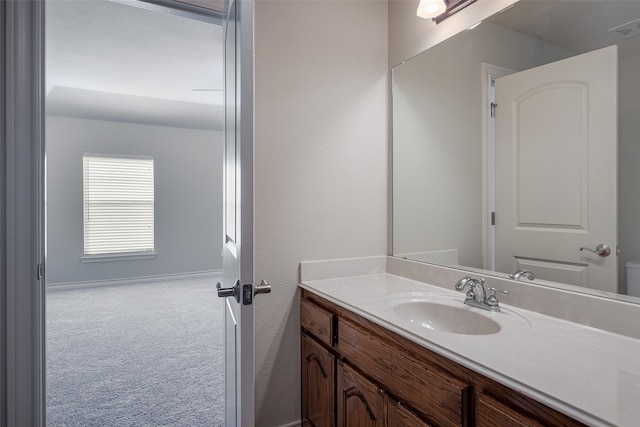 bathroom featuring vanity