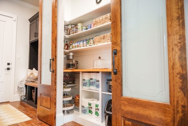 view of pantry