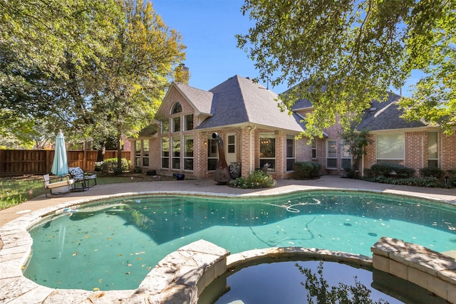 view of pool with a patio area