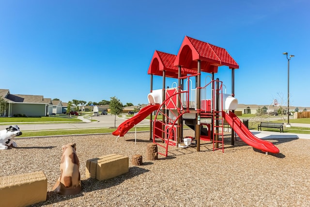 view of jungle gym