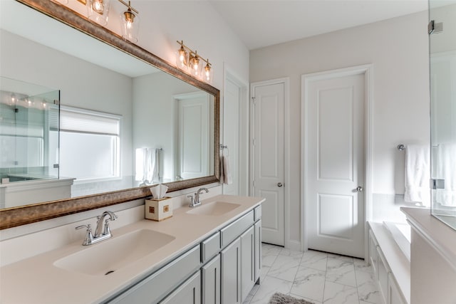 bathroom featuring vanity