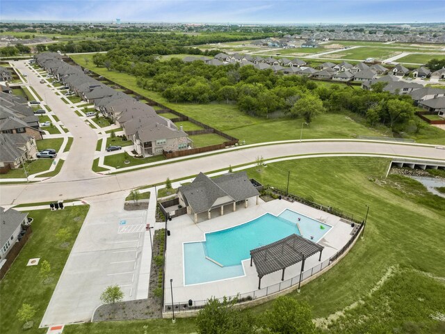 birds eye view of property featuring a residential view