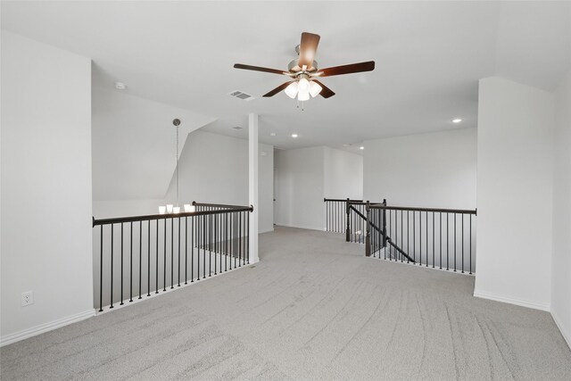 5036 Water Lily Ln, Fort Worth, TX 76036 - spare room featuring recessed lighting, baseboards, visible vents, and carpet floors