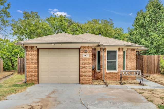 ranch-style house with a garage