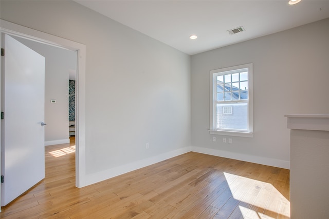 interior space featuring light hardwood / wood-style floors