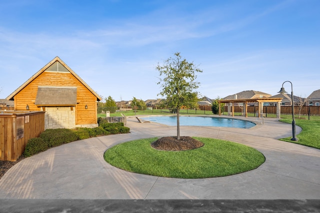 1100 Wedgewood Dr, Forney, TX 75126 - view of pool with a gazebo