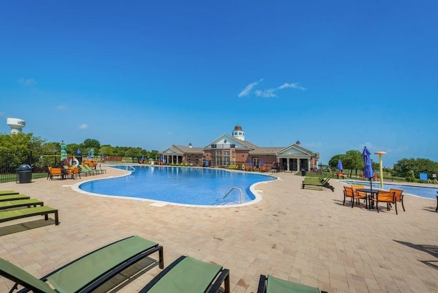 view of pool with a patio