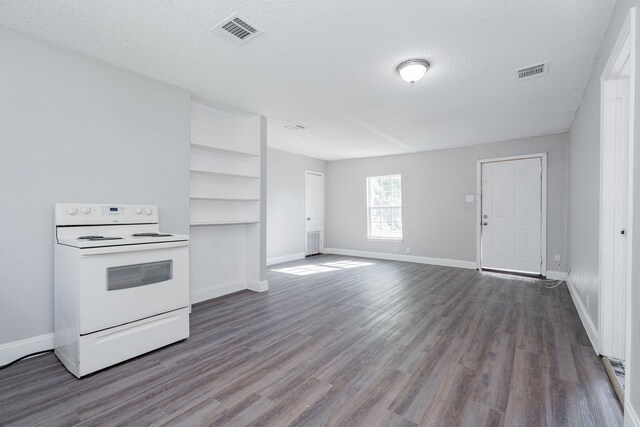 kitchen featuring light wood-type flooring, white cabinetry, white range with electric stovetop, and sink