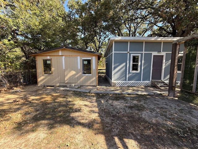 view of outdoor structure