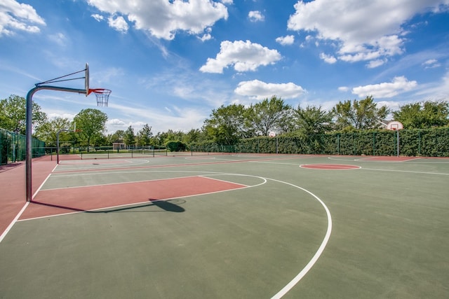 view of sport court with tennis court