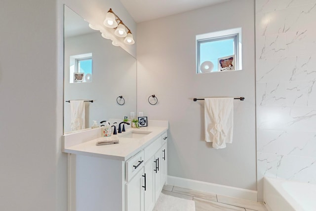 bathroom with vanity