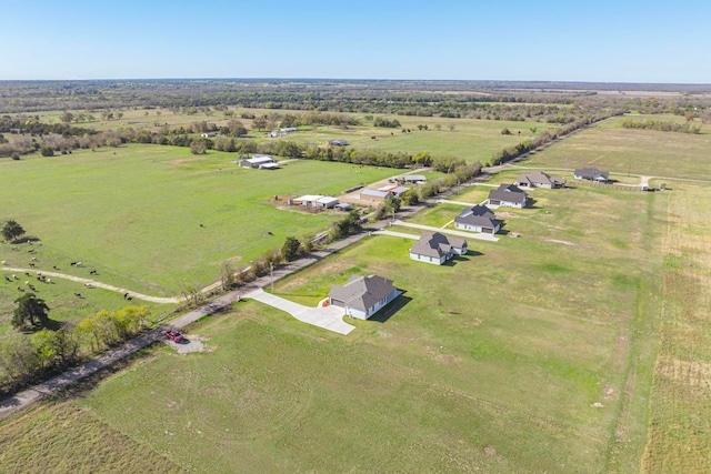 drone / aerial view featuring a rural view