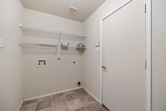 washroom featuring hookup for an electric dryer, hookup for a gas dryer, and washer hookup