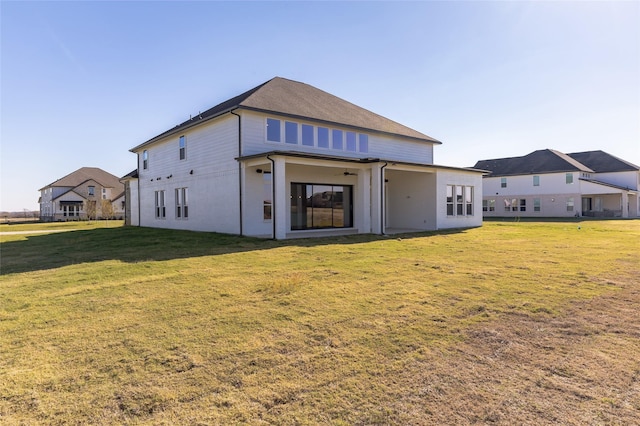 5520 Gaelic Dr, Celina, TX 75009 - back of house featuring a lawn and a ceiling fan