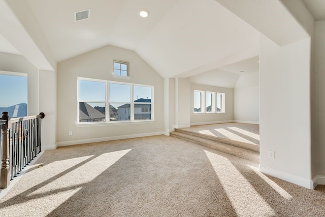 2438 Meridian Pl, Midlothian, TX 76065 - bonus room featuring carpet flooring, lofted ceiling, and baseboards