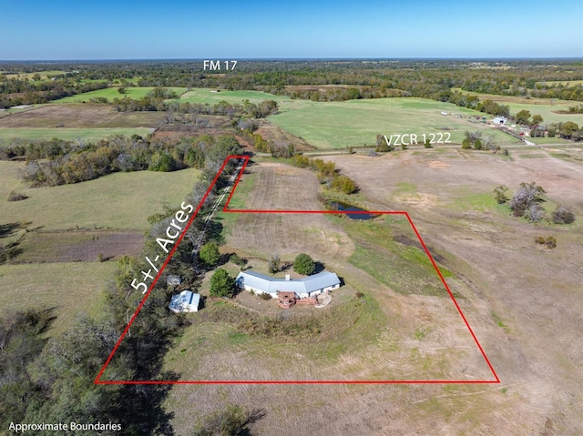 4101 Vz County Road 1222, Grand Saline, TX 75140 - aerial view with a rural view