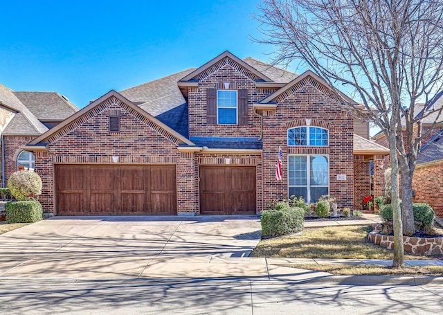 view of property featuring a garage