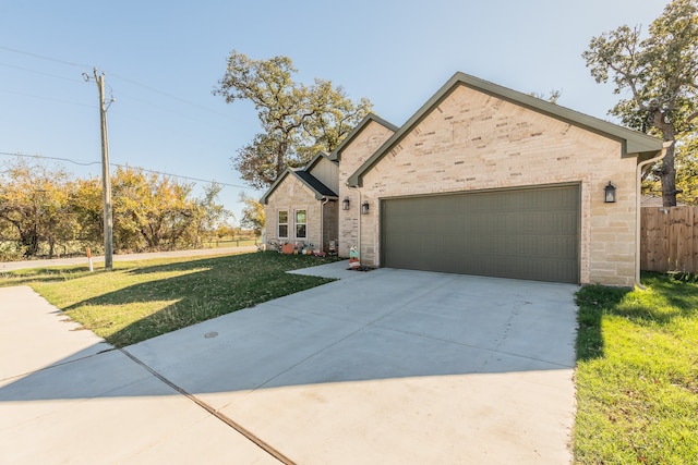 view of front of home with a front yard