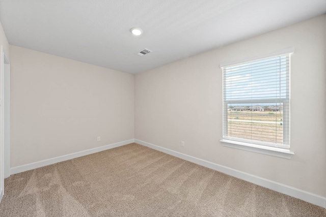 spare room with carpet and a healthy amount of sunlight