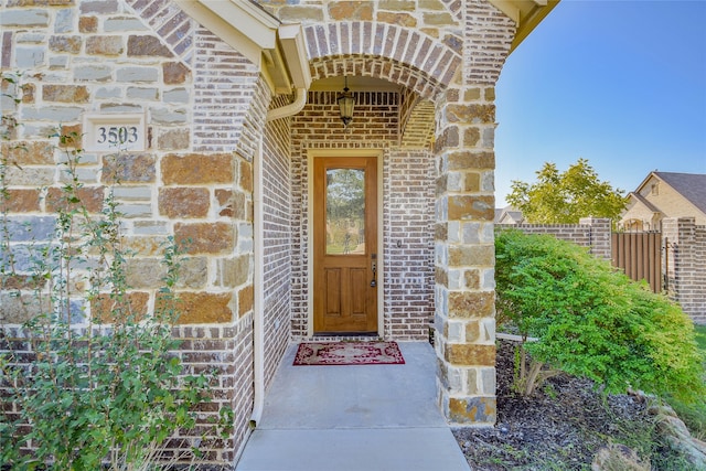 view of property entrance