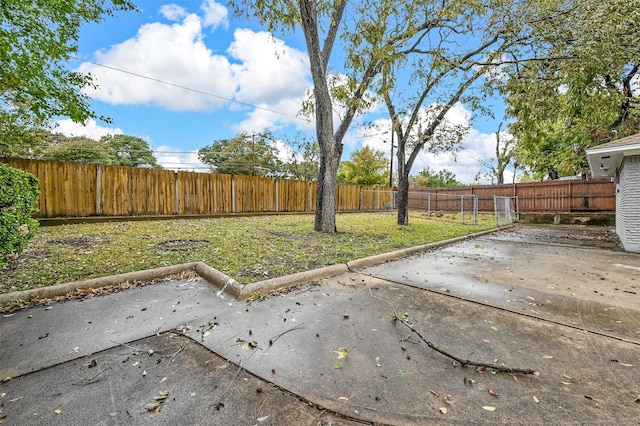 view of yard featuring a patio