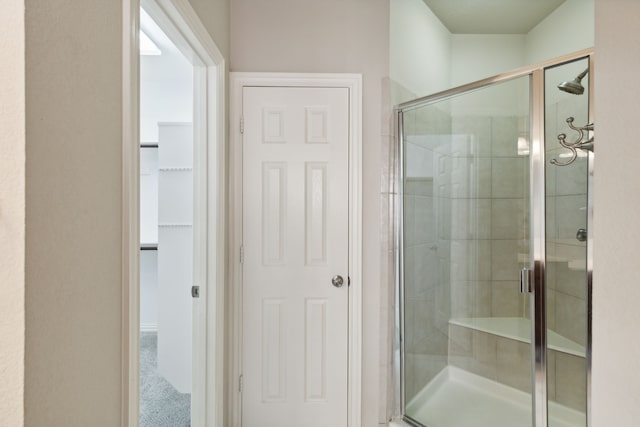 bathroom with walk in shower