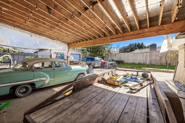 dock area featuring a wooden deck