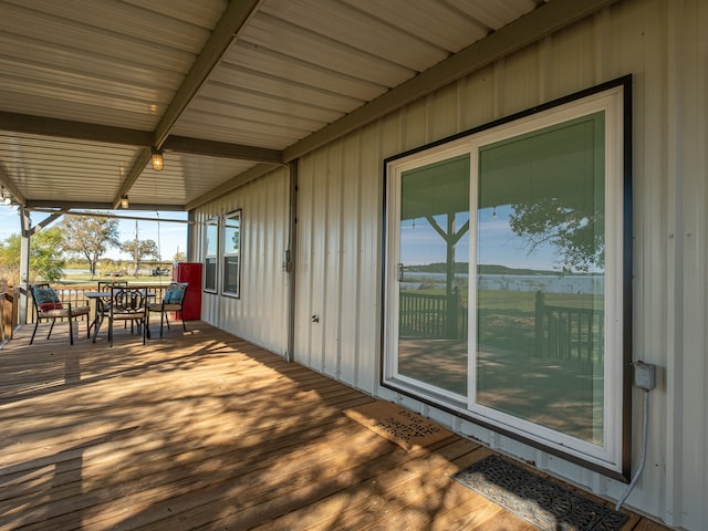 view of deck