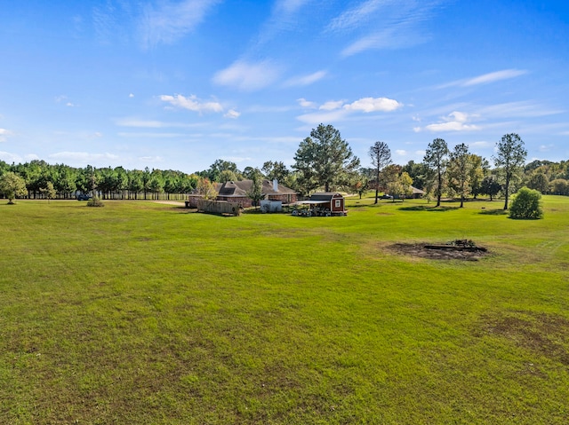 exterior space featuring a rural view