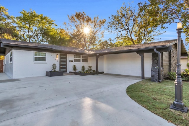 ranch-style house with a garage