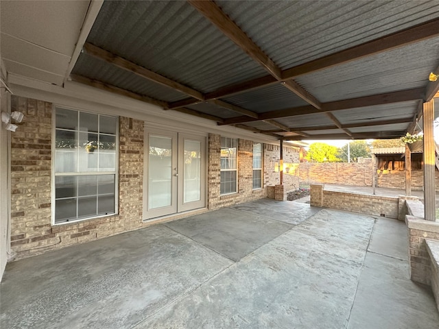 view of patio / terrace with french doors