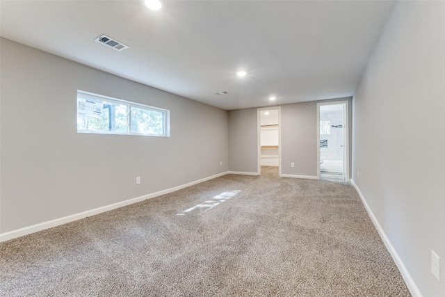 6614 Parkdale Dr, Dallas, TX 75227 - carpeted spare room featuring recessed lighting and baseboards