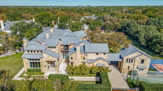 birds eye view of property