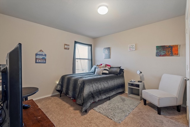 bedroom with carpet flooring