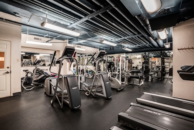 view of exercise room