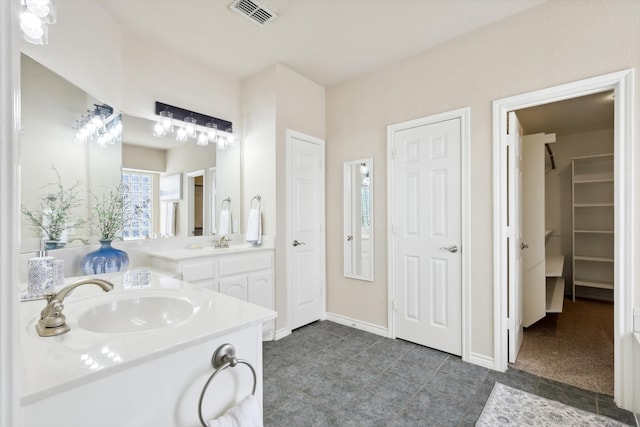 bathroom with vanity