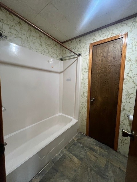 bathroom featuring bathing tub / shower combination